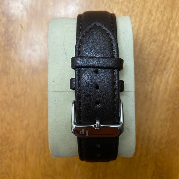 Lucien Picard Gents Wristwatch Blue w/ black leather band - Picture 3 of 4